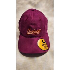 Carhartt Magenta Canvas Baseball Cap Women's Adjustable Embroidered Logo
